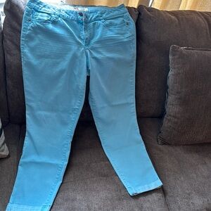 Baby blue capri Jean pants size 15 regular